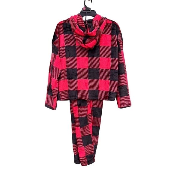 Plush Hoodie and Joggers Pajama Lounge Sleep 2-Piece Set Size S - Picture 3 of 6